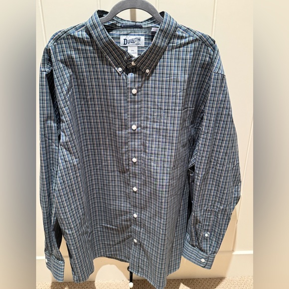 Duluth Trading Magna Ready Technology Plaid Magnetic Shirt 2XL XXL Extra Large - Picture 2 of 4